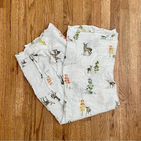 Little Unicorn Other - LITTLE UNICORN | Cotton Muslin Swaddle Blanket in Oh Deer! Pattern